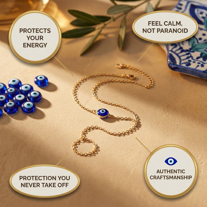 Blue Evil Eye Hand Chain