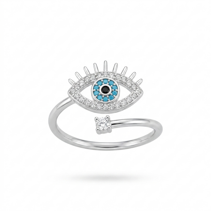 Blue Evil Eye Ring