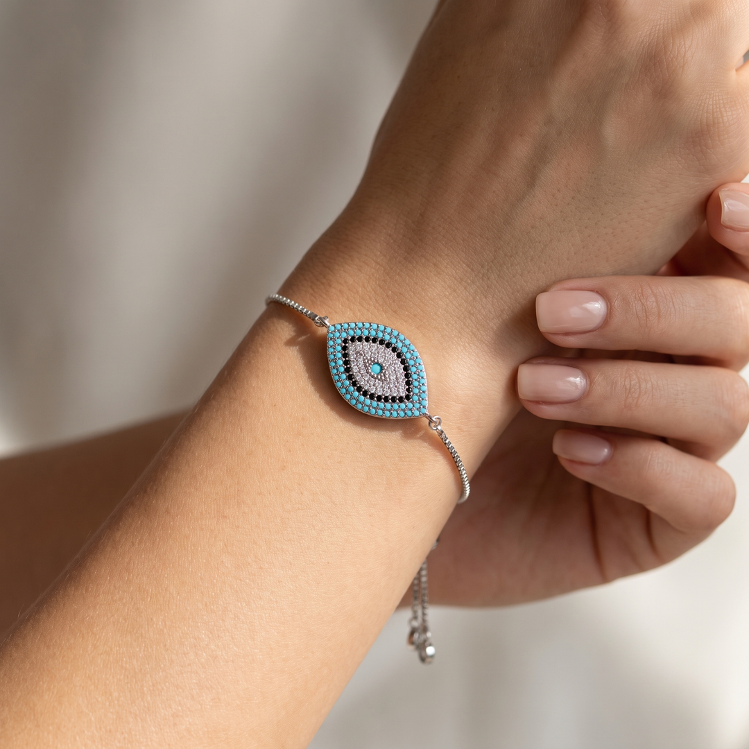 Turquoise Evil Eye Bracelet