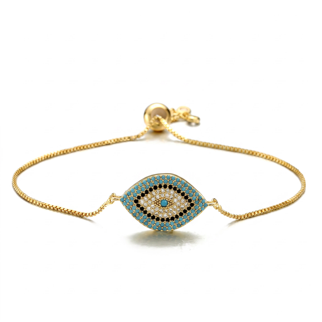 Turquoise Evil Eye Bracelet