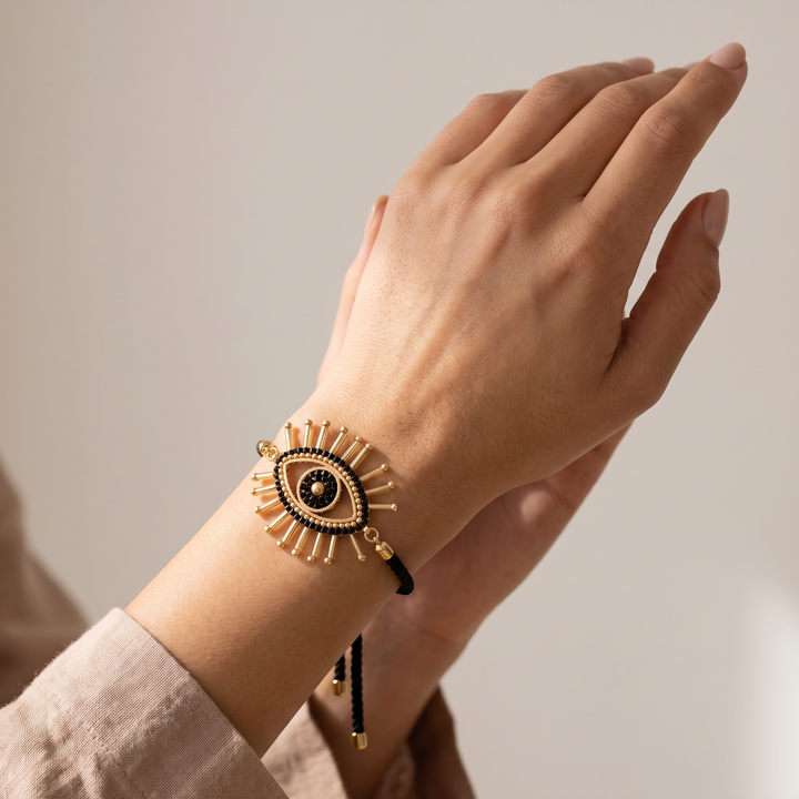 Beaded Evil Eye Bracelet