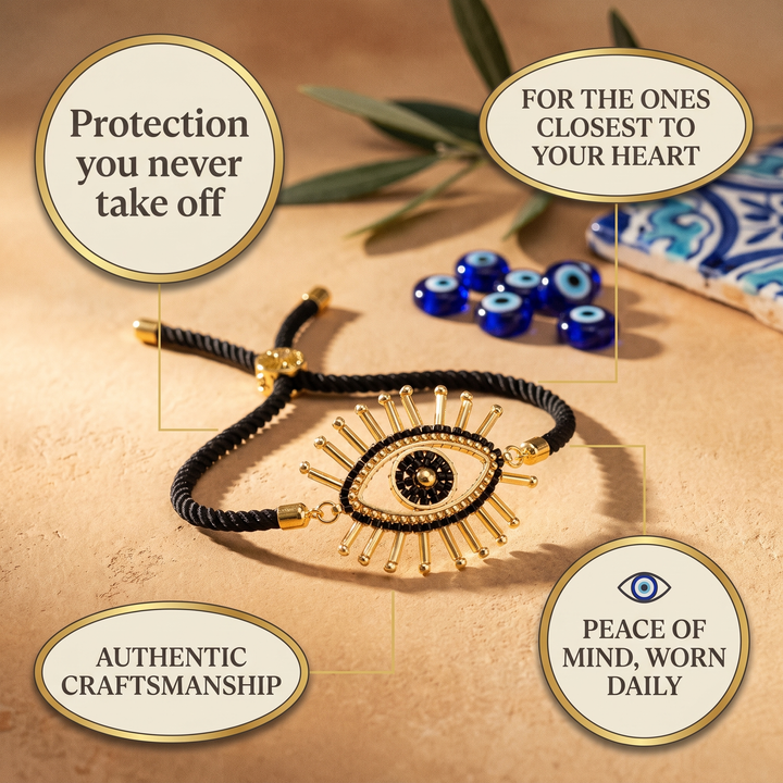 Beaded Evil Eye Bracelet
