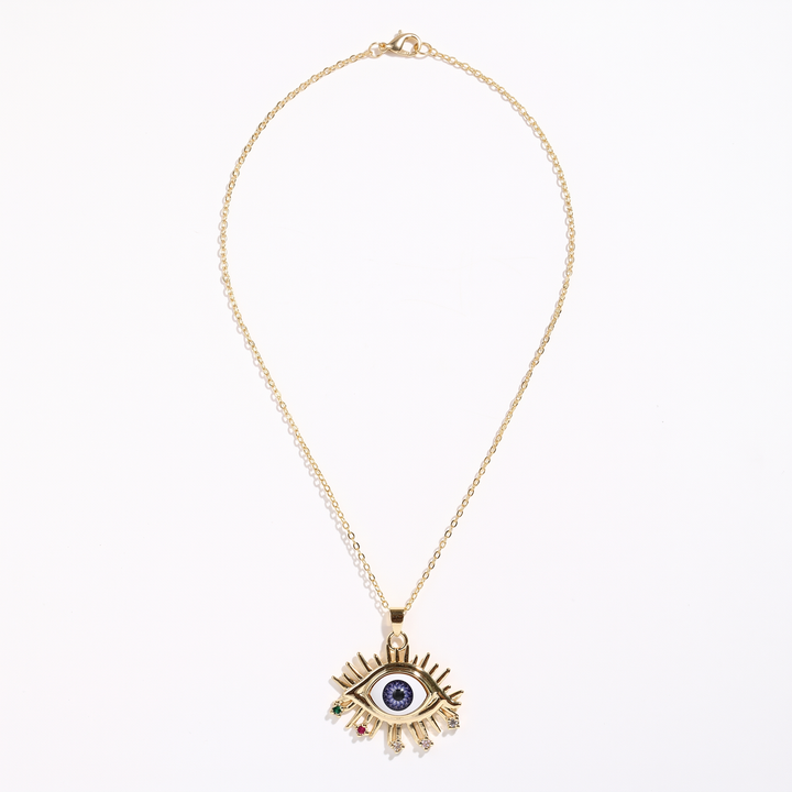 Gold Evil Eye Necklace