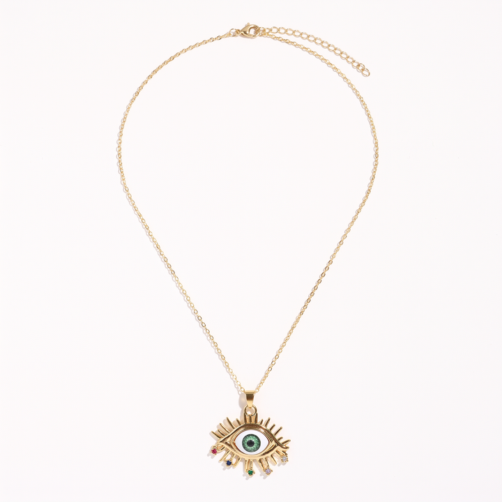 Gold Evil Eye Necklace