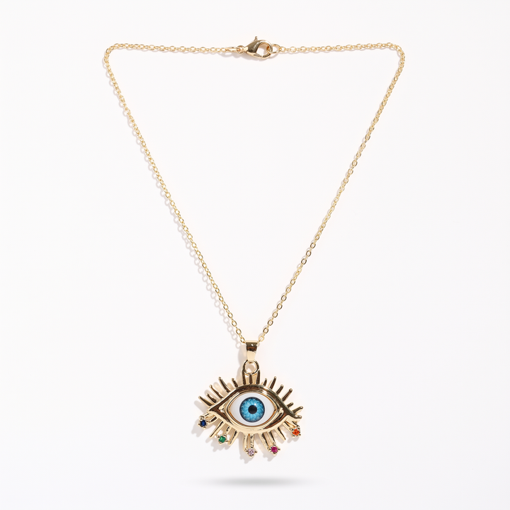 Gold Evil Eye Necklace