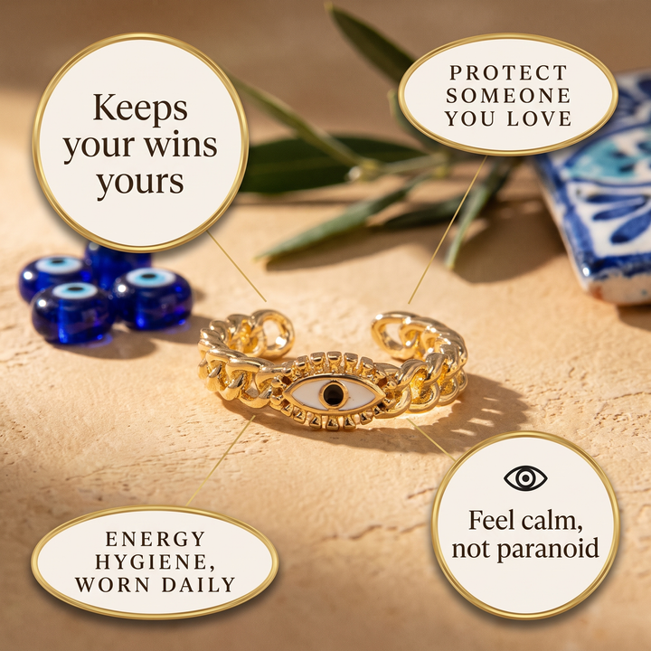 Gold Evil Eye Ring