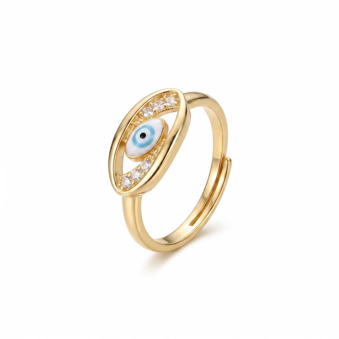 Blue Evil Eye Ring