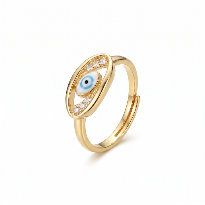 Blue Evil Eye Ring