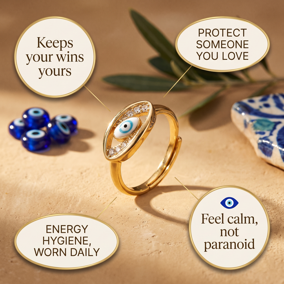 Blue Evil Eye Ring