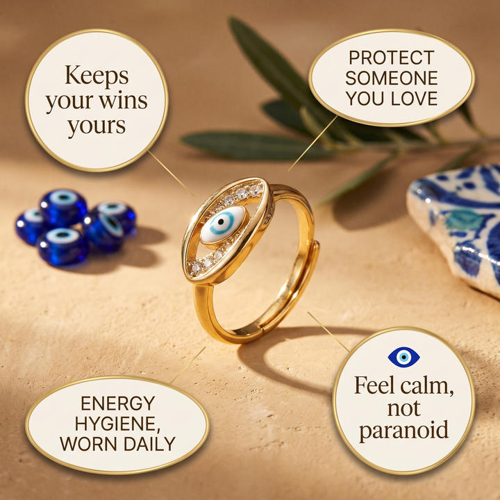 Blue Evil Eye Ring