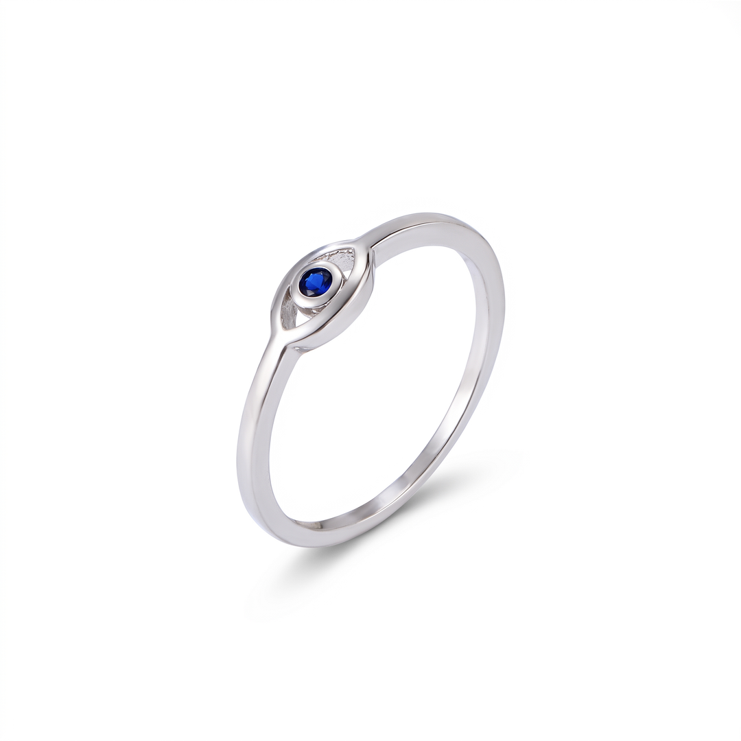 Blue Evil Eye Ring