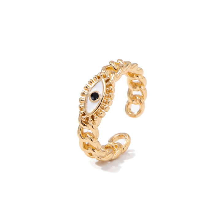 Gold Evil Eye Ring